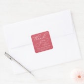 BOLD WHIMSICAL CALLIGRAPHY DANK IHNEN STICKER (Umschlag)