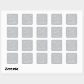 BOLD WHIMSICAL CALLIGRAPHY DANK IHNEN STICKER (Blatt)