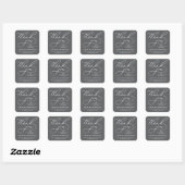 BOLD WHIMSICAL CALLIGRAPHY DANK IHNEN STICKER (Blatt)