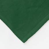 Bold White BASKETBALL Text On Deep Forest Green Fleecedecke (Ecke)