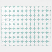Bold White Polka Dots Eggshell Blue Fleecedecke (Vorderseite (Horizontal))