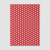Bold White Polka Dots on Red Seidenpapier (Vorderseite)
