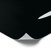 Bold White Spacewalk Astronaut Poster (Ecke)