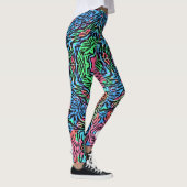 Bold Wild Mandala Inspiriert Muster auf Leggings (Rechts)