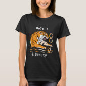 Bold Wildlife Beauty Women Tiger T - Shirt (Vorderseite)