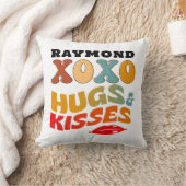 Bold XOXO Hugs & Kisses Valentinstag Gift Kissen (Decke)