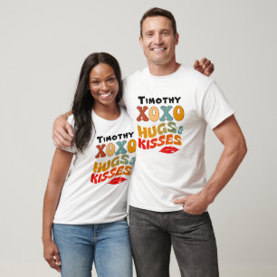 Bold XOXO Hugs & Kisses Valentinstag Gift T-Shirt
