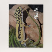 Bold Yellow Leopard Gecko Puzzle (Vertikal)