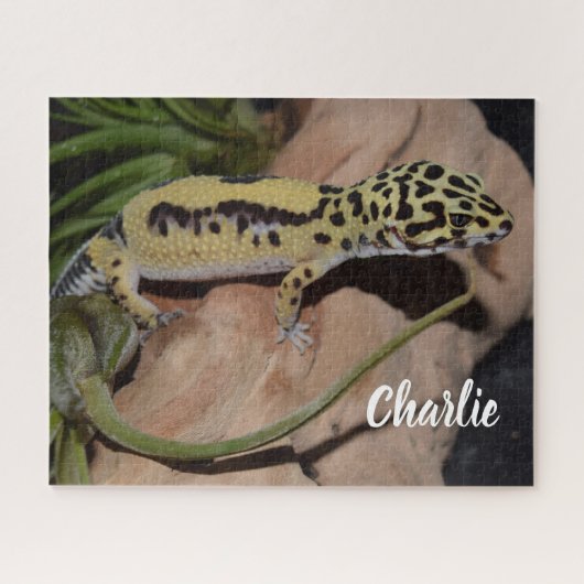 Bold Yellow Leopard Gecko Puzzle (Horizontal)