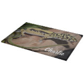 Bold Yellow Leopard Gecko Schneidebrett (Ecke)