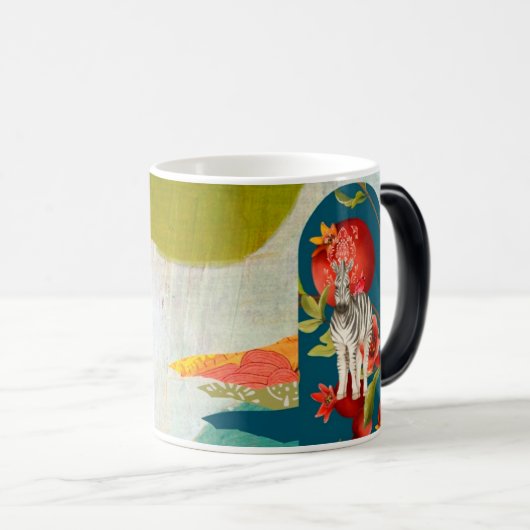 Bold Zebra Keramik Tasse (VorderseiteRechts)