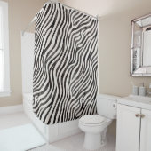 Bold Zebra Print Showvorhang Duschvorhang (Beispiel)