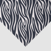 Bold Zebra Skin Pattern Black & White ID1151 Seidenpapier (Detail)