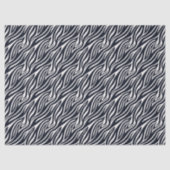 Bold Zebra Skin Pattern Black & White ID1151 Seidenpapier (Vorderseite)
