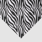 Bold Zebra Stripe Black & White Seidenpapier (Detail)