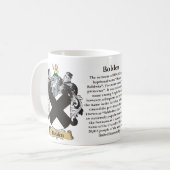 Bolden, der Ursprung, die Bedeutung und das Wappen Kaffeetasse (Vorderseite Links)