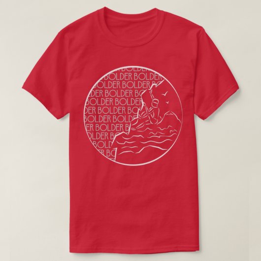 Bolder Bouldering Ink Vault Art T-Shirt (Design vorne)