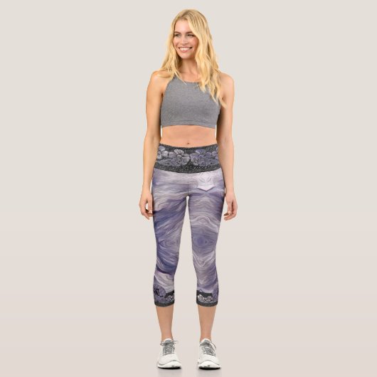 Bolder Stone & Flowers 821 Capri Leggings (Vorderseite)