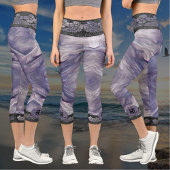 Bolder Stone & Flowers 821 Capri Leggings