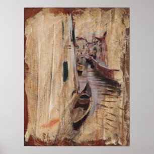 Boldini - Blick in einen venezianischen Kanal Poster