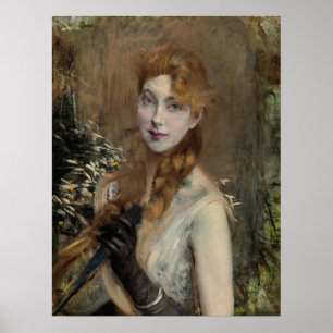 Boldini - Blonde Braid 1885 Poster