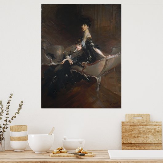 Boldini - Consuelo Vanderbilt Poster (Küche)