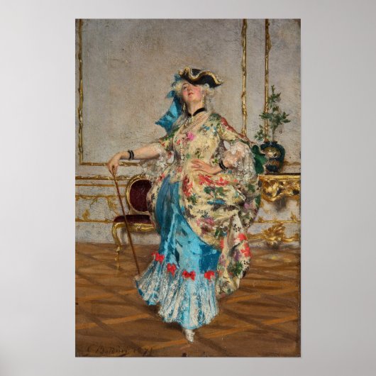 Boldini - Eine elegante Dame Poster (Vorne)