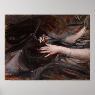 Boldini - Hände einer Frau Poster