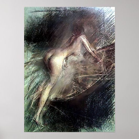 Boldini - Junge Dame, die ins Bad geht Poster (Vorne)