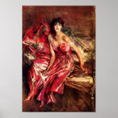 Boldini Lady in Red Poster (Vorne)