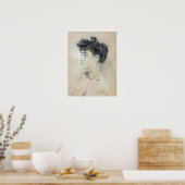 Boldini - Lady mit Pearl Necklace Poster (Küche)