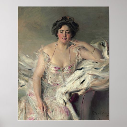 Boldini - Lady Nanne Schrader Poster (Vorne)