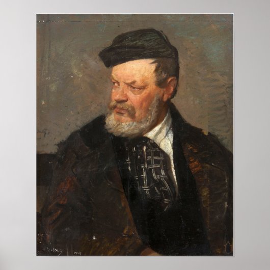 Boldini - Portrait des Künstlervaters Antonio.. Poster (Vorne)