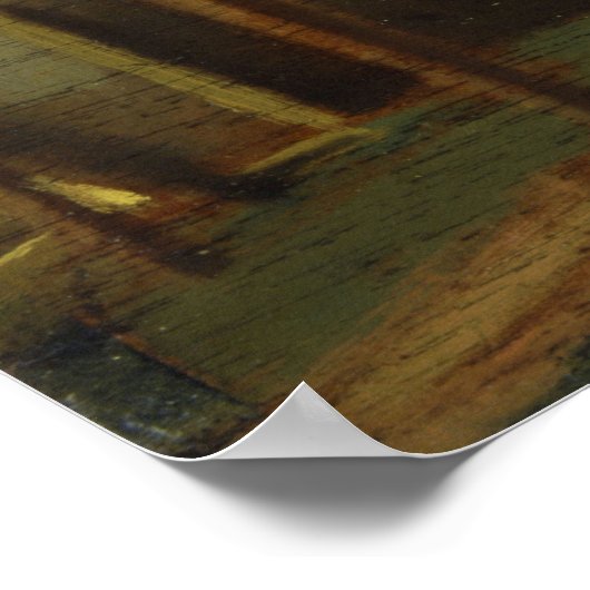 Boldini - Portrait des Malers Alessandro Lanf.. Poster (Ecke)