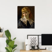 Boldini - Portrait vom kleinen Mädchen 1860 Poster (Heimbüro)