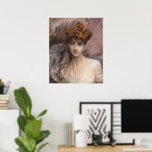 Boldini - Portrait von Lucie Gerard Poster (Heimbüro)