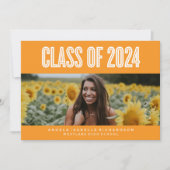 BOLDLY CHIC CLASS OF 2024 ABSCHLUSS INVITATION EINLADUNG (Vorderseite)