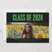 BOLDLY CHIC CLASS OF 2024 ABSCHLUSS INVITATION EINLADUNG (Vorderseite)