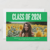 BOLDLY CHIC CLASS OF 2024 ABSCHLUSS INVITATION EINLADUNG (Vorderseite)