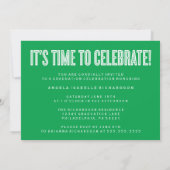 BOLDLY CHIC CLASS OF 2024 ABSCHLUSS INVITATION EINLADUNG (Rückseite)