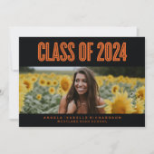BOLDLY CHIC CLASS OF 2024 ABSCHLUSS INVITATION EINLADUNG (Vorderseite)