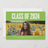 BOLDLY CHIC CLASS OF 2024 ABSCHLUSS INVITATION EINLADUNG (Vorderseite)