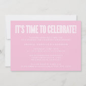 BOLDLY CHIC CLASS OF 2024 ABSCHLUSS INVITATION EINLADUNG (Rückseite)