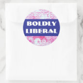 BOLDLY LIBERAL Aufkleber (Tasche)