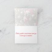 Boldog Karácsonyt Elf Sphynx Cat Custom Christmas Karte (Innenseite)