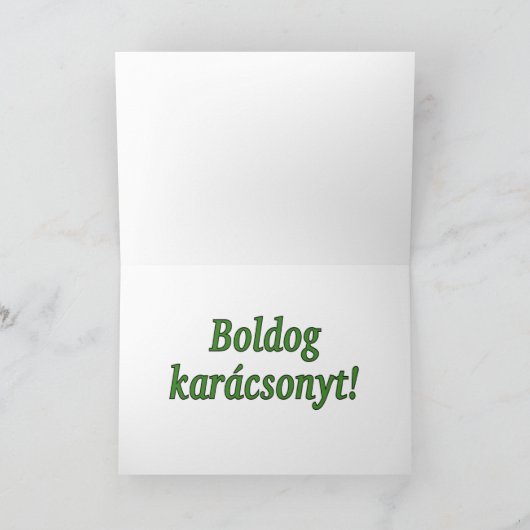 Boldog karácsonyt! Frohe Weihnachten im (Innenseite)