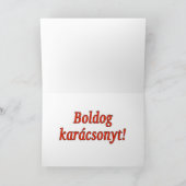 Boldog karácsonyt! Frohe Weihnachten in (Innenseite)