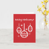 Boldog Karácsonyt Karte (Gelbe Blume)