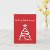 Boldog Karácsonyt Karte (Gelbe Blume)