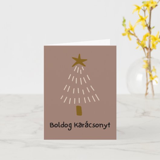 Boldog Karácsonyt Karte (Gelbe Blume)